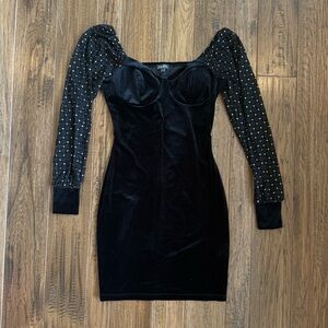 Lily Rose Witchy Velvet Bodycon Dress